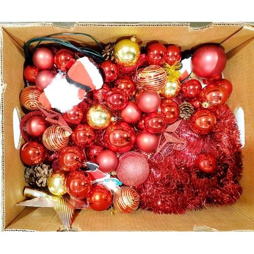 111 - Two boxes of Christmas decorations. No shipping. Arrange collection or your own packer and shipper, ... 