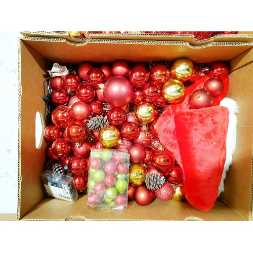 111 - Two boxes of Christmas decorations. No shipping. Arrange collection or your own packer and shipper, ... 