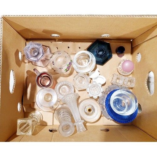 140 - Two boxes of antique and later glassware. No shipping. Arrange collection or your own packer and shi... 