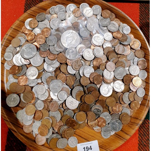 194 - A selection of USA coinage. UK shipping £14.