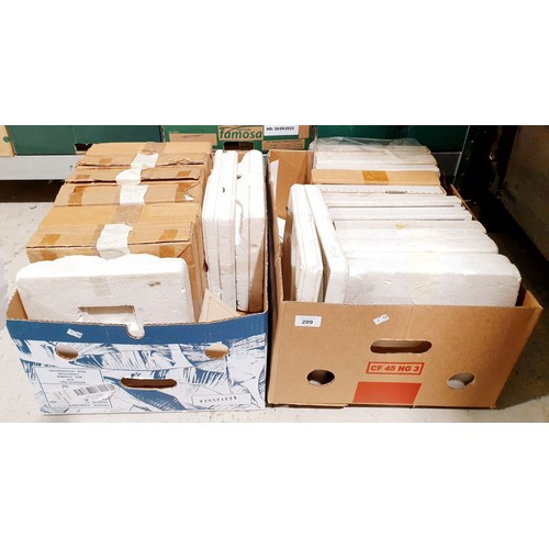 209 - Two boxes of collector's plates. No shipping. Arrange collection or your own packer and shipper, ple... 