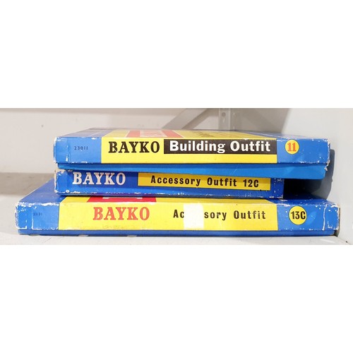 219 - Three vintage Bayko accessory kits. UK shipping £14.