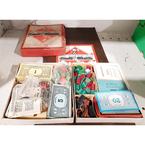 220 - A war time production of Monopoly and one other Monopoly set. UK shipping £14.