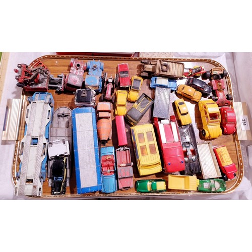 234 - A selection of Corgi toy cars. UK shipping £14.