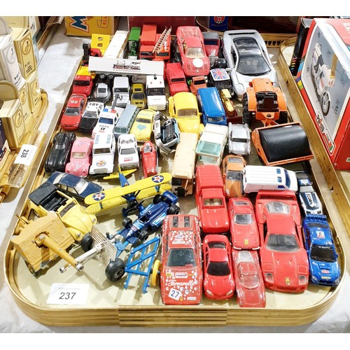 237 - A selection of toy vehicles including Lesney and Lone Star. UK shipping £14.