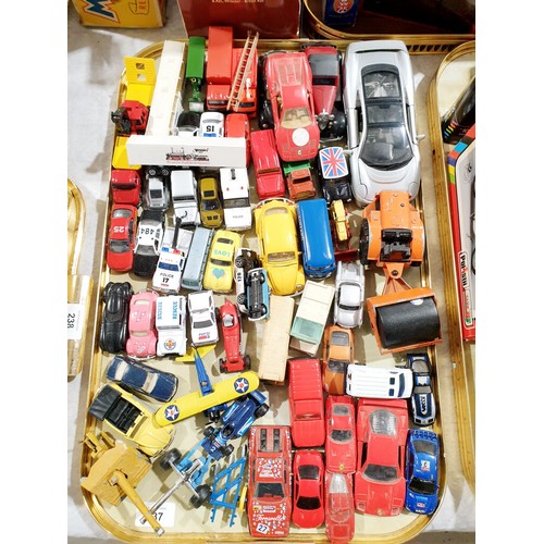 237 - A selection of toy vehicles including Lesney and Lone Star. UK shipping £14.