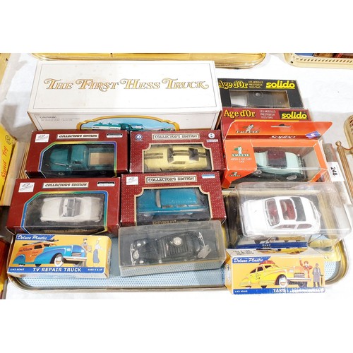 248 - A selection of boxed toy vehicles. UK shipping £14.