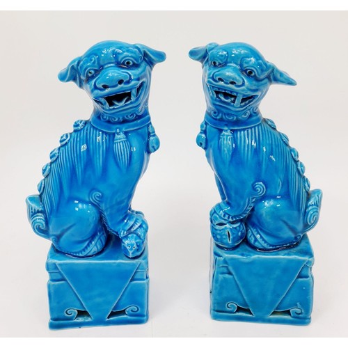 271 - A pair of ceramic Dogs of Fo, height 6