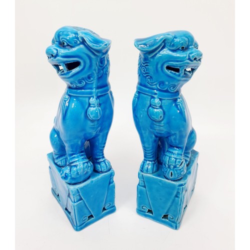 271 - A pair of ceramic Dogs of Fo, height 6