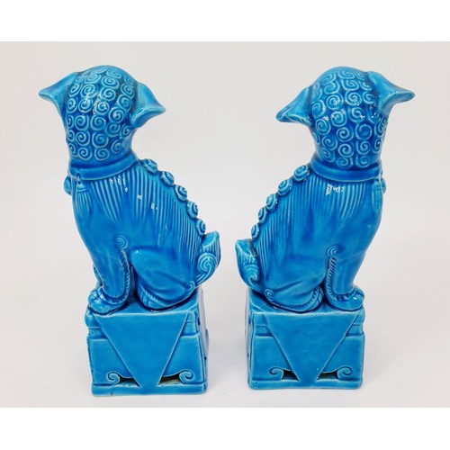 271 - A pair of ceramic Dogs of Fo, height 6