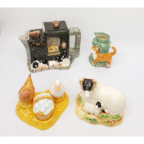 286 - Four  pieces of Border Fine Arts James Herriot's country kitchen. No shipping. Arrange collection or... 