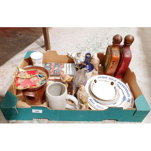 290 - A box of bric-a-brac. No shipping. Arrange collection or your own packer and shipper, please. Electr... 