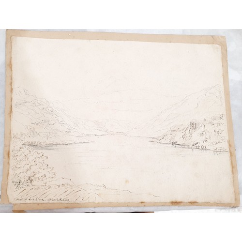 294 - D. Y. Cameron: two pencil studies, one signed, the largest 7.25