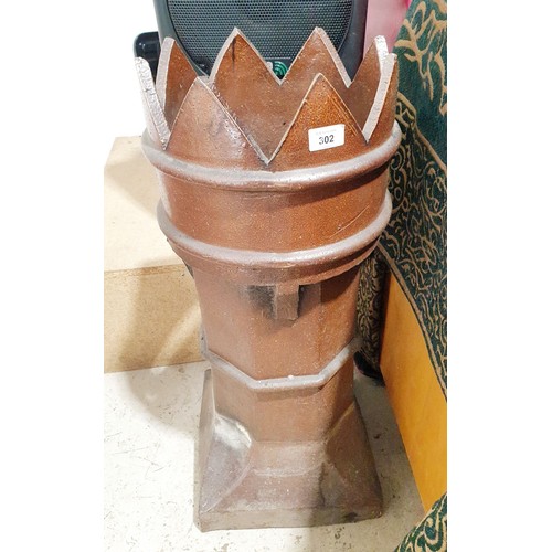 302 - A chimney pot, height 30.5