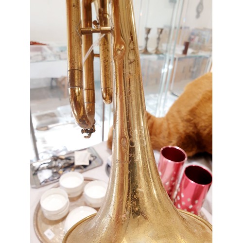 309 - A Boosey & Hawkes 400 trumpet, A/F. No shipping. Arrange collection or your own packer and shipper, ... 