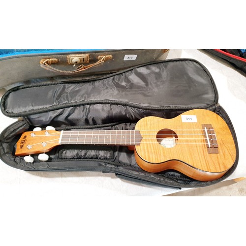 311 - A Kala soprano ukulele KA-SEM. No shipping. Arrange collection or your own packer and shipper, pleas... 