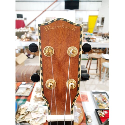 312 - A Mainland baritone ukulele with soft case. No shipping. Arrange collection or your own packer and s... 