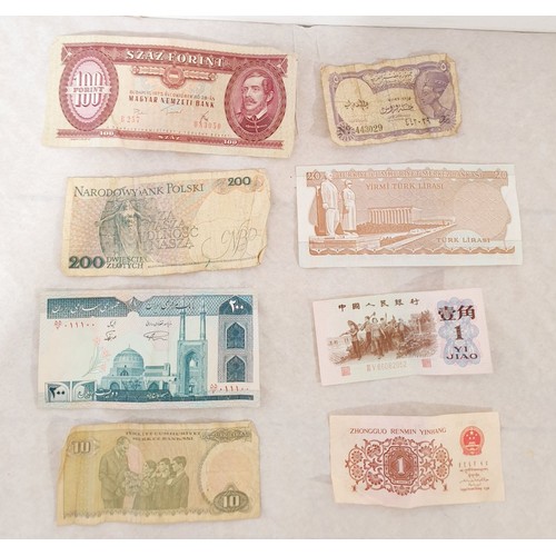 196 - A selection of bank notes. UK shipping £14.