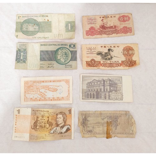 196 - A selection of bank notes. UK shipping £14.