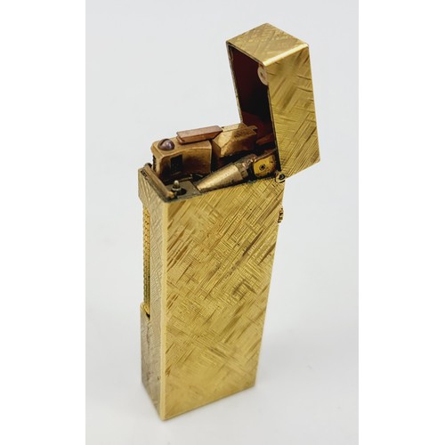 59A - A gold plated Dunhill lighter. UK shipping £14.