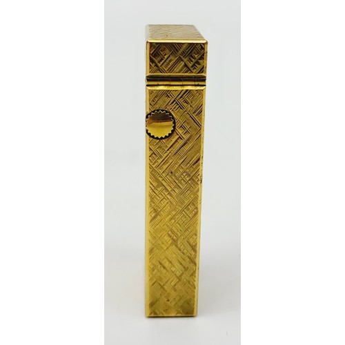 59A - A gold plated Dunhill lighter. UK shipping £14.