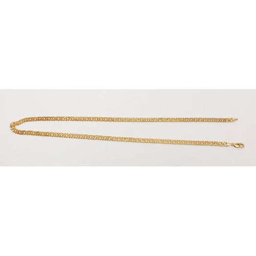 33 - A 9ct gold necklace, length 22