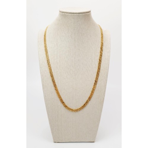 33 - A 9ct gold necklace, length 22