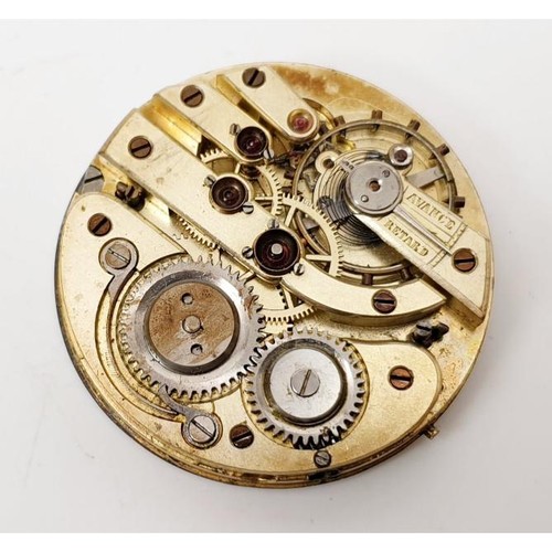 52 - An antique pocket watch A/F, the case being yellow metal, weight of the case (excluding movement) 22... 