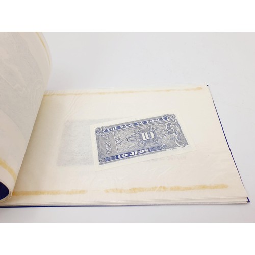 212 - Ten folders of The Rothman's Cambridge Collection of Rare Bank Notes. UK shipping £14.