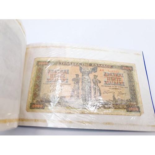 212 - Ten folders of The Rothman's Cambridge Collection of Rare Bank Notes. UK shipping £14.