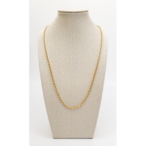 24 - A 9ct gold chain, length 22