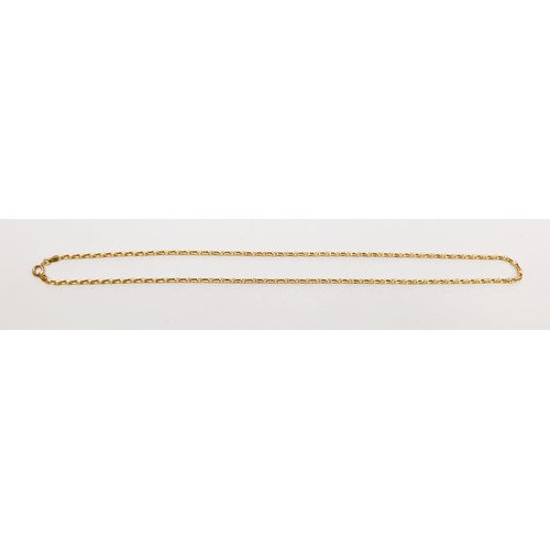 24 - A 9ct gold chain, length 22