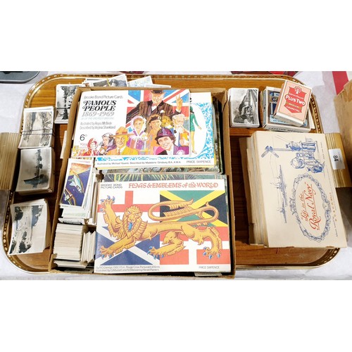 84 - A selection of cigarette cards and tea cards. UK shipping £14.