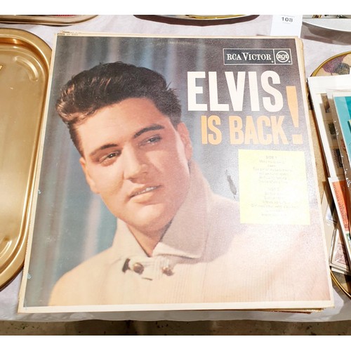 108 - A selection of Elvis Presley LPs. UK shipping £14.