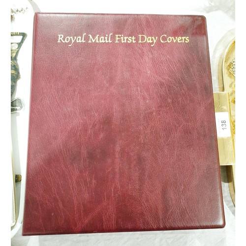 137 - A folder of Disney World of Postage Stamps together with a folder of Royal Mail first day covers. UK... 