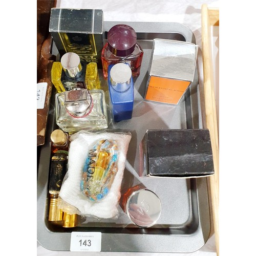 143 - Part used bottles of aftershave and perfume including Joop and Calvin Klein. No shipping. Arrange co... 