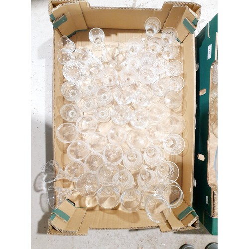 159 - Two boxes of glassware. No shipping. Arrange collection or your own packer and shipper, please. Elec... 