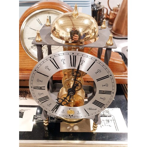 167 - A Franz Hermle skeleton clock, height 9