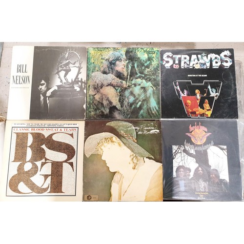 216 - Six Prog Rock and Blues vinyl LPs including John Mayall and Strawbs. UK shipping £14.