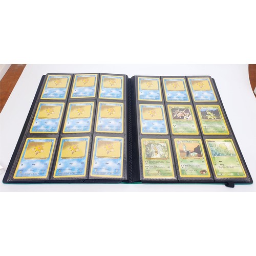 277 - Three folders of second edition of original Pokemon cards including 32 Holo cards. UK shipping £14.