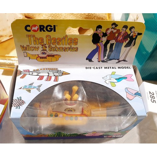 285 - A boxed Corgi The Beatles Yellow Submarine. UK shipping £14.