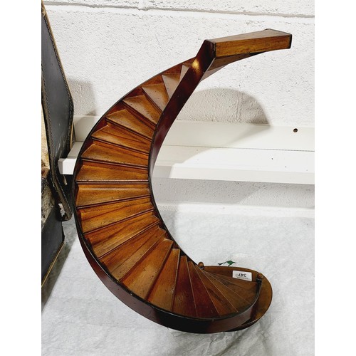 347 - An Authentic Models wooden model of a spiral staircase, height 19.5