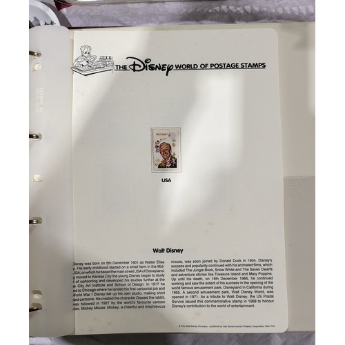 137 - A folder of Disney World of Postage Stamps together with a folder of Royal Mail first day covers. UK... 