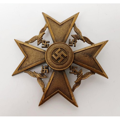 35 - Germany, Nazi, Third Reich, Spanish Cross in Bronze by Steinhauer and Luck, Ludenscheid, marked L16,... 