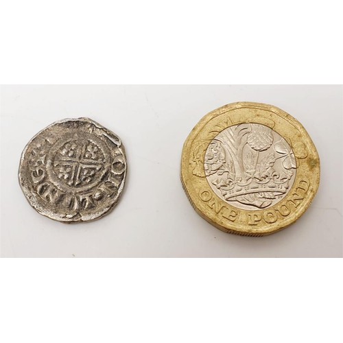 36 - A Henry II short cross coin, weight 2.3g, diameter 19mm. UK shipping £14.