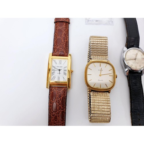 41 - A gentleman's stainless steel quartz Ebel 1911 wrist watch having an 18ct gold bezel  together with ... 