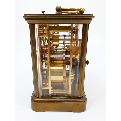 42 - A Matthew Norman of London carriage clock, height 5.5