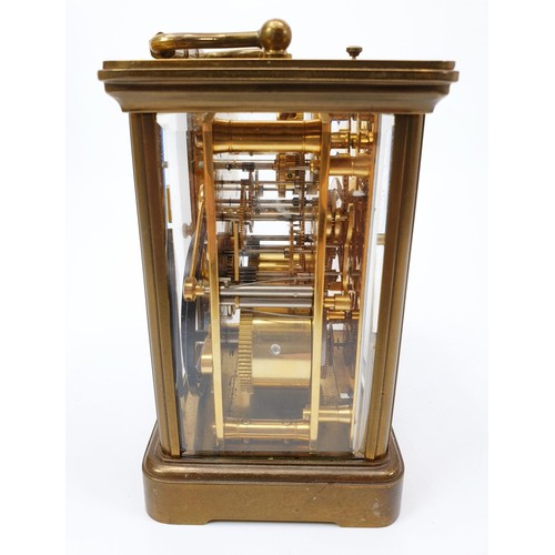 42 - A Matthew Norman of London carriage clock, height 5.5