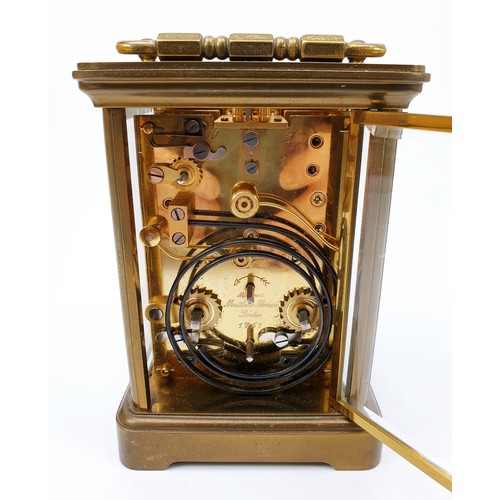 42 - A Matthew Norman of London carriage clock, height 5.5