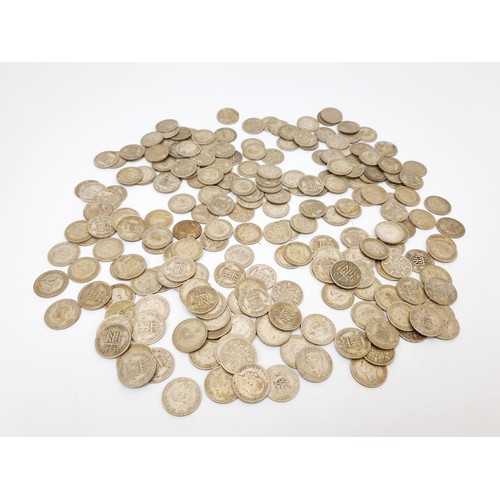 48 - A quantity of pre 1947 sixpences, weight 597g. UK shipping £14.